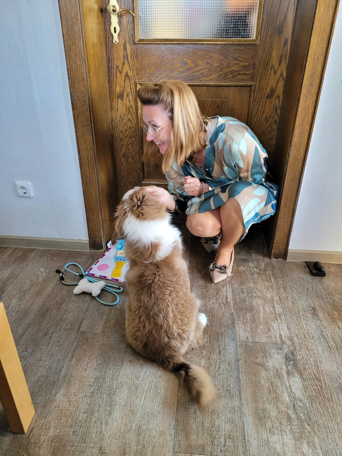 Bex mit seiner Patin Claudia